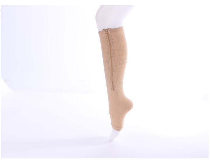 Women Slimming Zippered Compression Socks