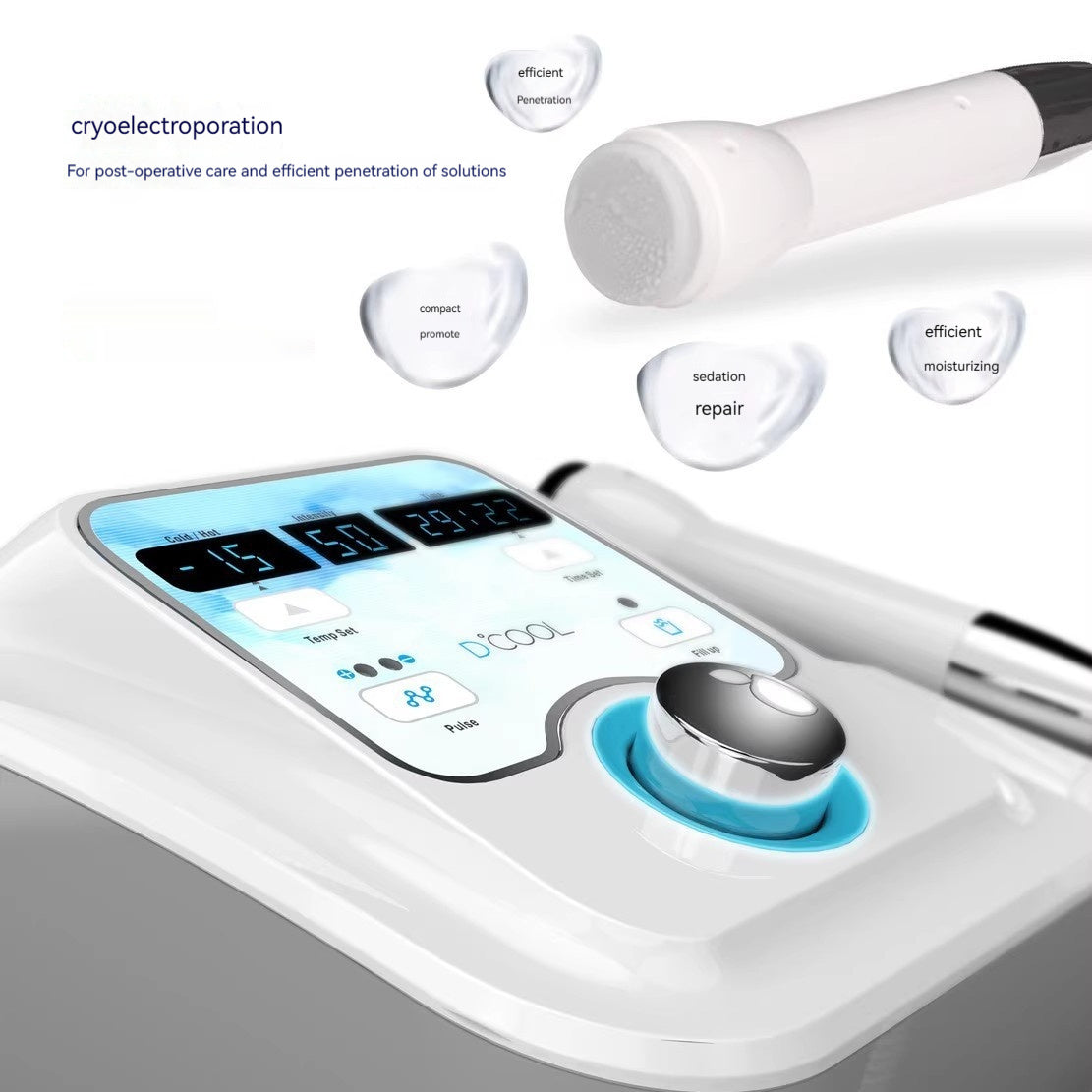 Cold Therapy Device Facial Ion Shrink Pores Ice Guide Ice Compress